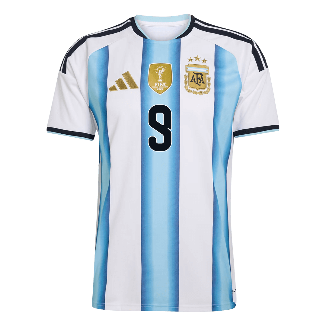 J.ÁLVAREZ #9 Argentina Home Football Shirt 2026