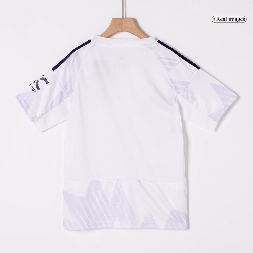 Kid's Manchester United Away Football Shirt Kit(Jersey+Shorts+Socks) 2025/26 White