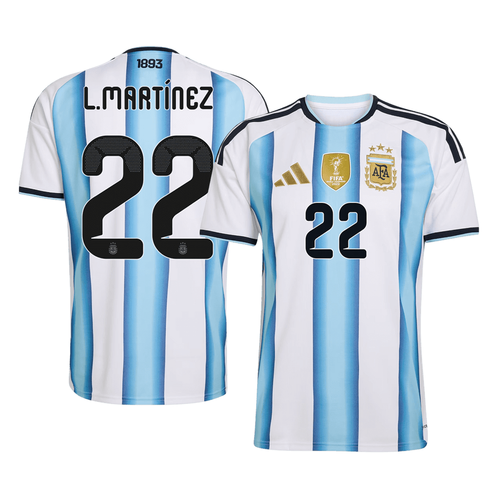 L.MARTÍNEZ #22 Argentina Home Football Shirt 2026