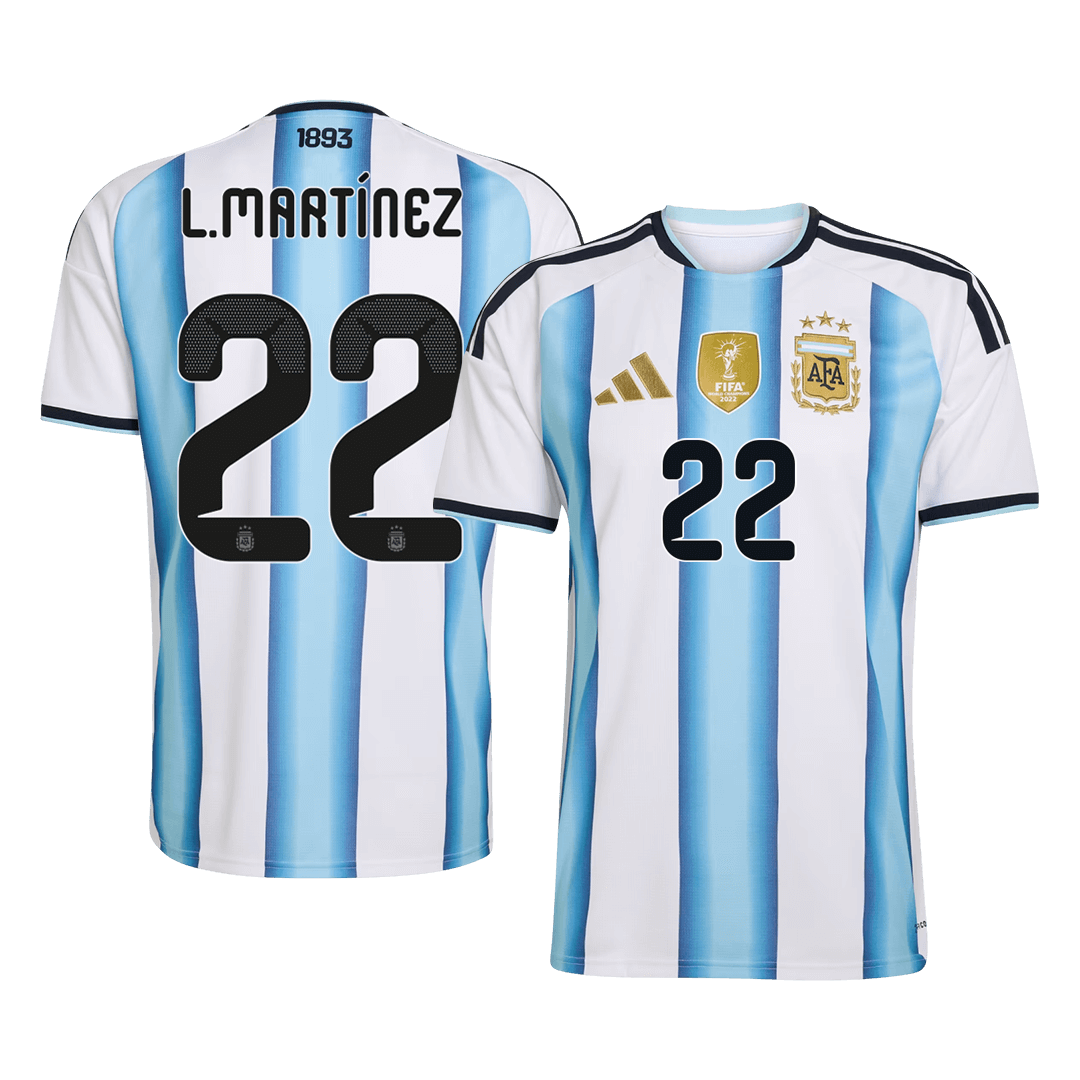 L.MARTÍNEZ #22 Argentina Home Football Shirt 2026