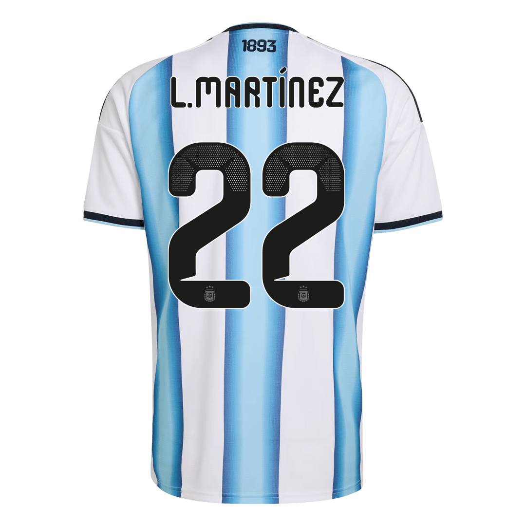 L.MARTÍNEZ #22 Argentina Home Football Shirt 2026