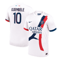 Player Version O.DEMBÉLÉ #10 PSG Away Football Shirt 2024/25 White