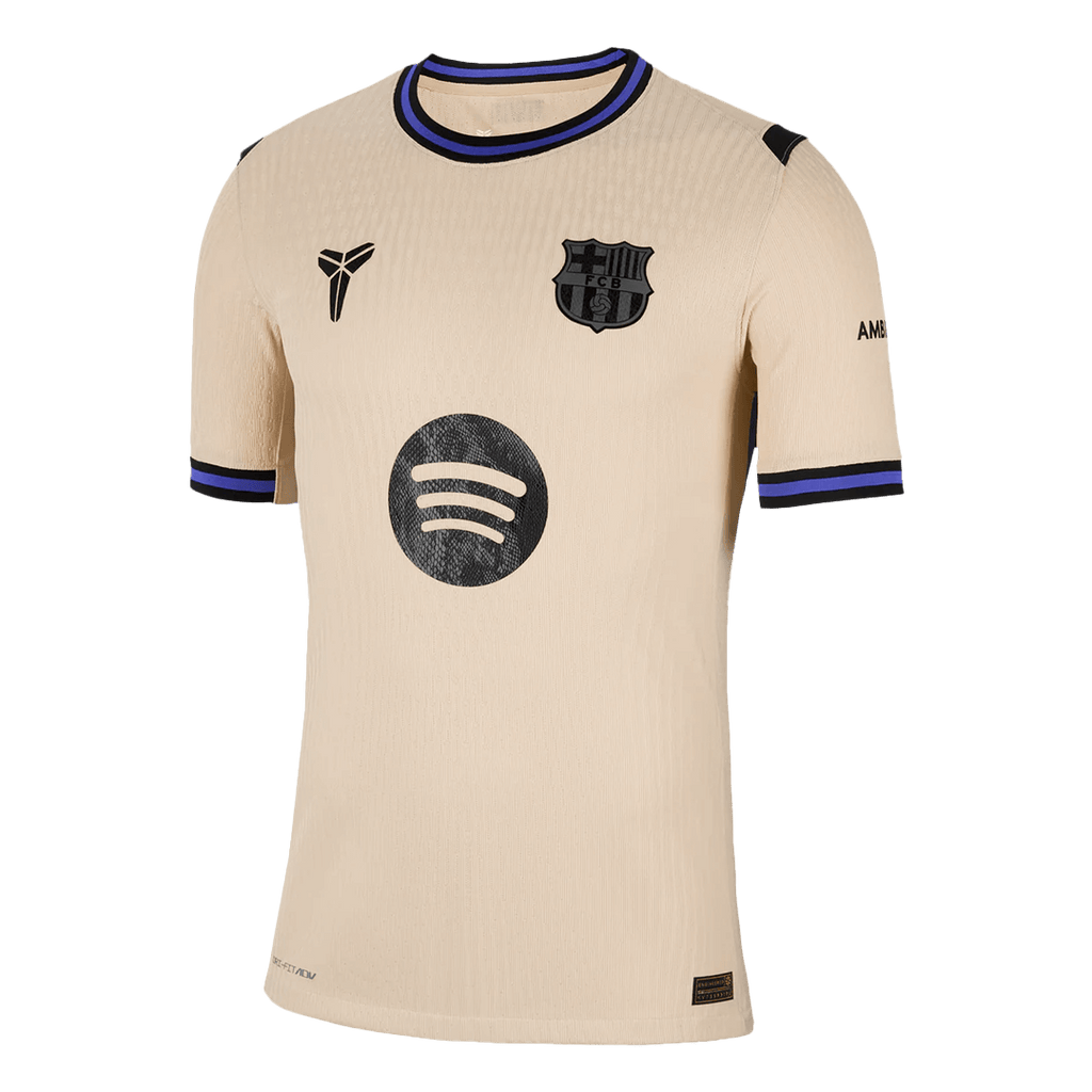 ROONY #19 Player Version Barcelona Away Football Shirt 2025/26 Yellow - UCL