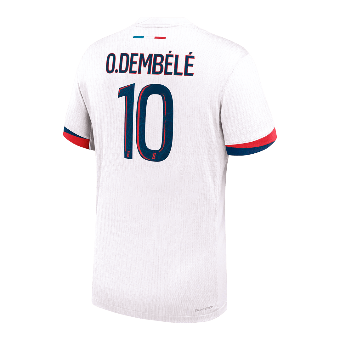 Player Version O.DEMBÉLÉ #10 PSG Away Football Shirt 2024/25 White