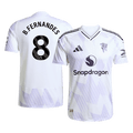 Player Version B.FERNANDES #8 Manchester United Away Football Shirt 2025/26 White