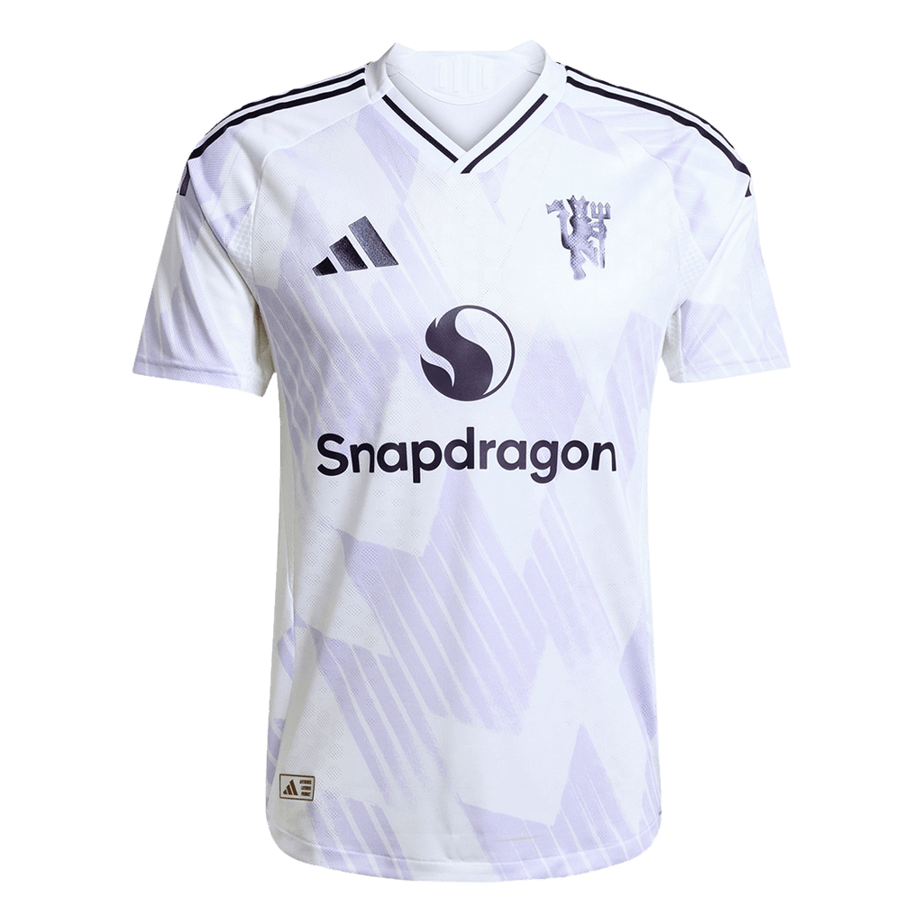 Player Version B.FERNANDES #8 Manchester United Away Football Shirt 2025/26 White