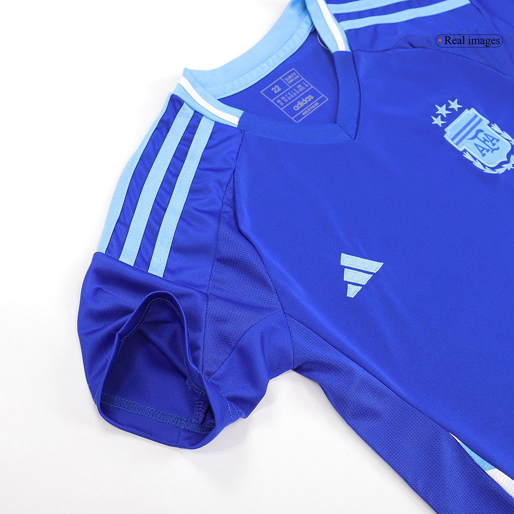 Kid's Argentina Away Football Shirt Kit(Jersey+Shorts) 2024