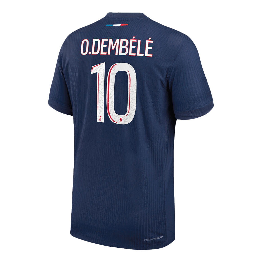 Player Version O.DEMBÉLÉ #10 PSG Home Football Shirt 2024/25 Navy