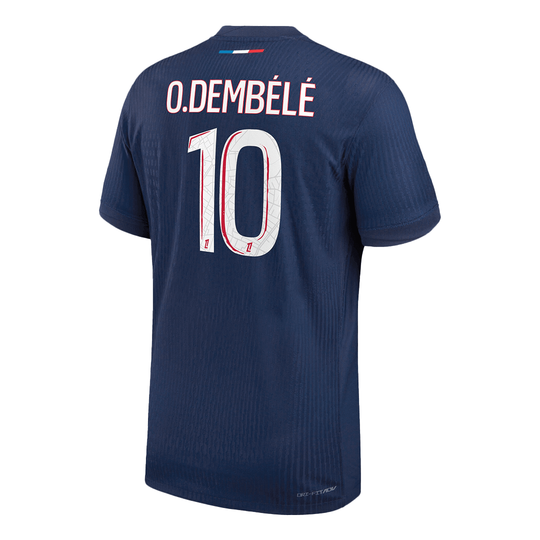 Player Version O.DEMBÉLÉ #10 PSG Home Football Shirt 2024/25 Navy