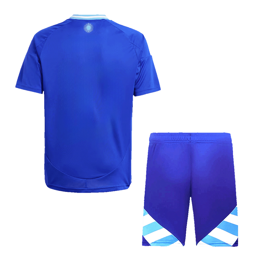 Kid's Argentina Away Football Shirt Kit(Jersey+Shorts) 2024
