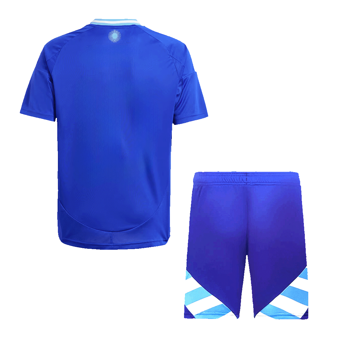Kid's Argentina Away Football Shirt Kit(Jersey+Shorts) 2024