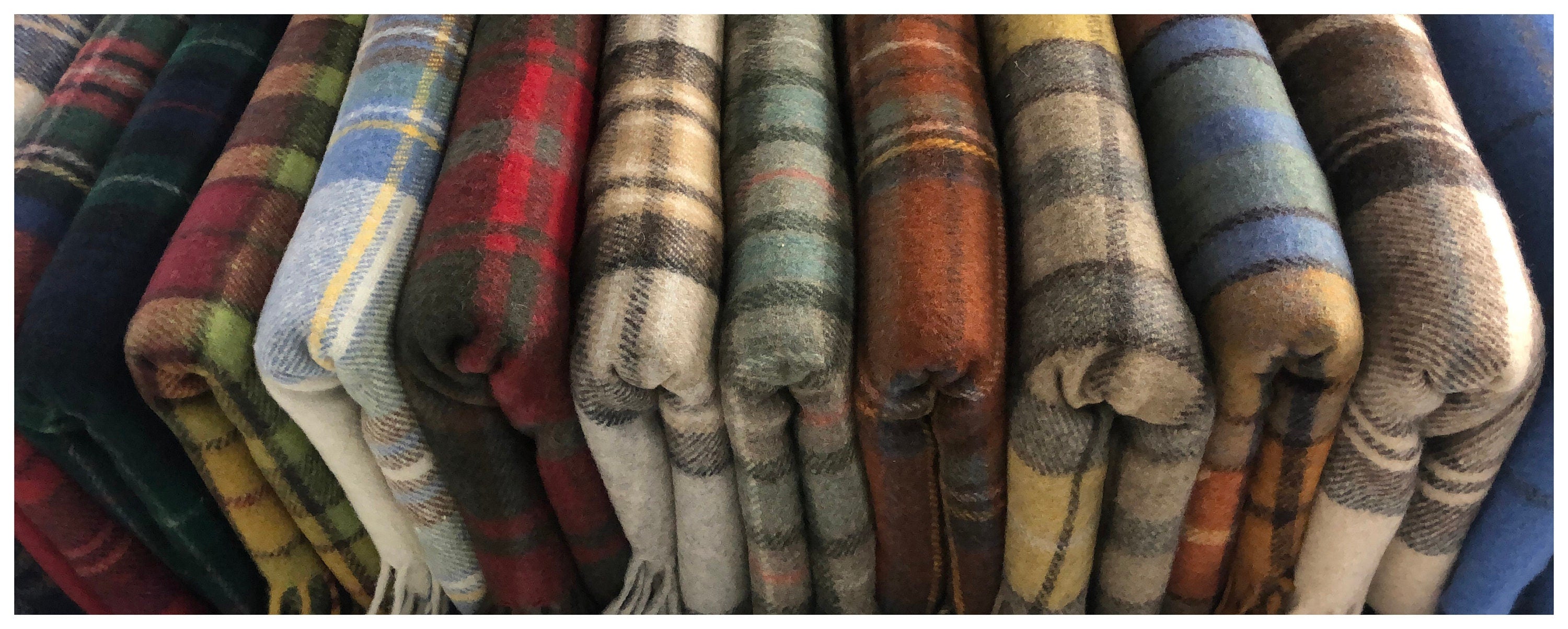 Jacob Check Recycled Wool Blanket/Throw by Florence Lilly
