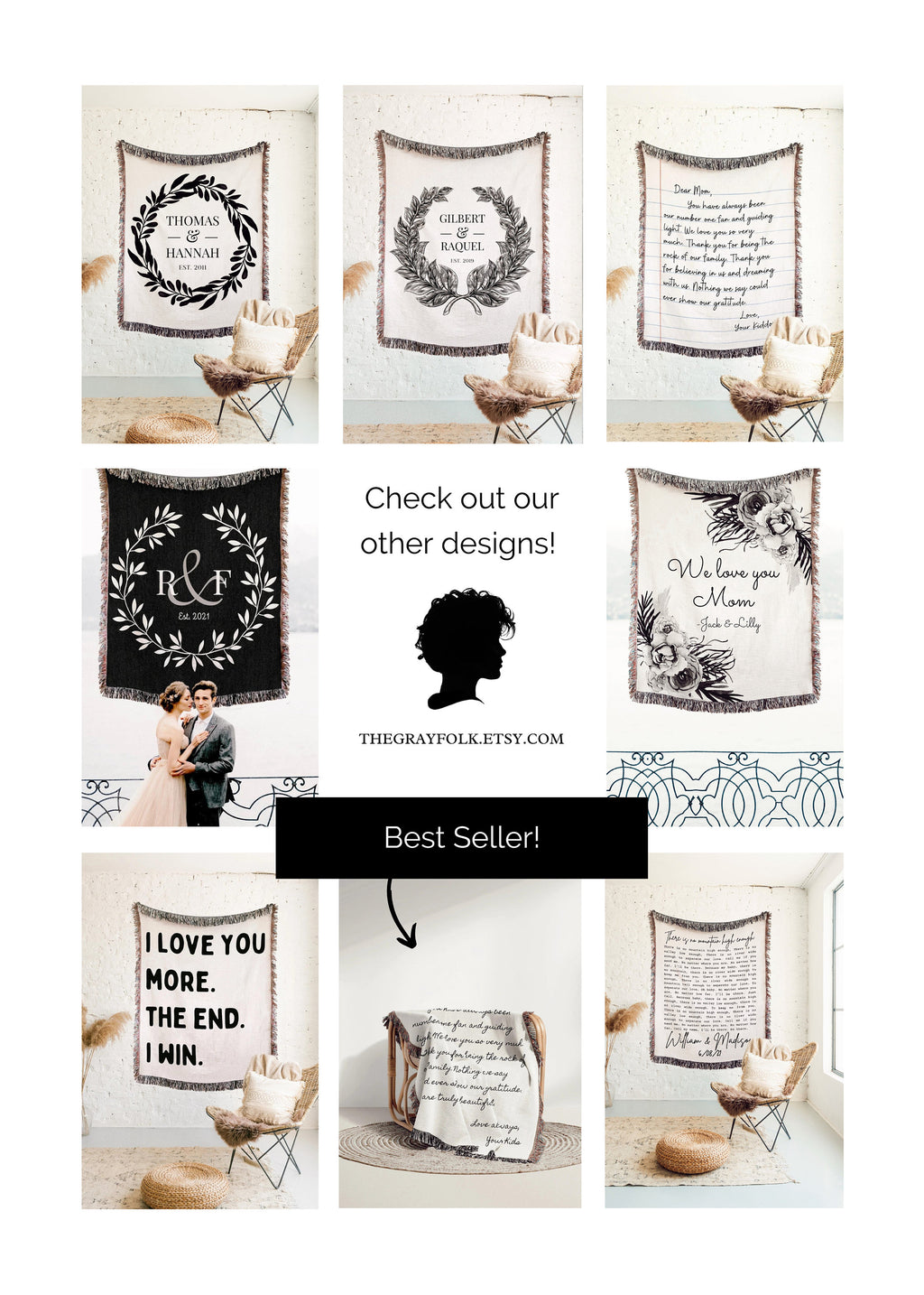 Cotton Anniversary Gift Mr and Mrs Blanket Family Name Blanket Girlfriend Boyfriend Engagement Gift For Couple Personalized Wedding Blanket