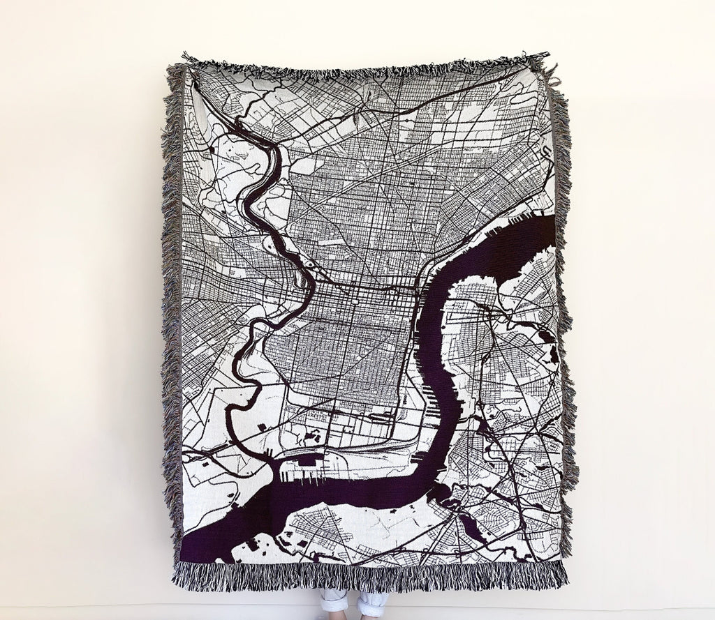 Custom City Map Blanket, Personalized Blanket, Map, Housewarming Gift, Gift For Him, Home Decor, Birthday Gift, Best Friend Gifts, City Map