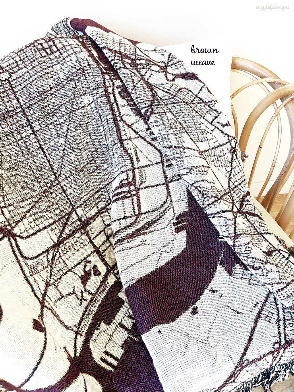 Custom City Map Blanket, Personalized Blanket, Map, Housewarming Gift, Gift For Him, Home Decor, Birthday Gift, Best Friend Gifts, City Map