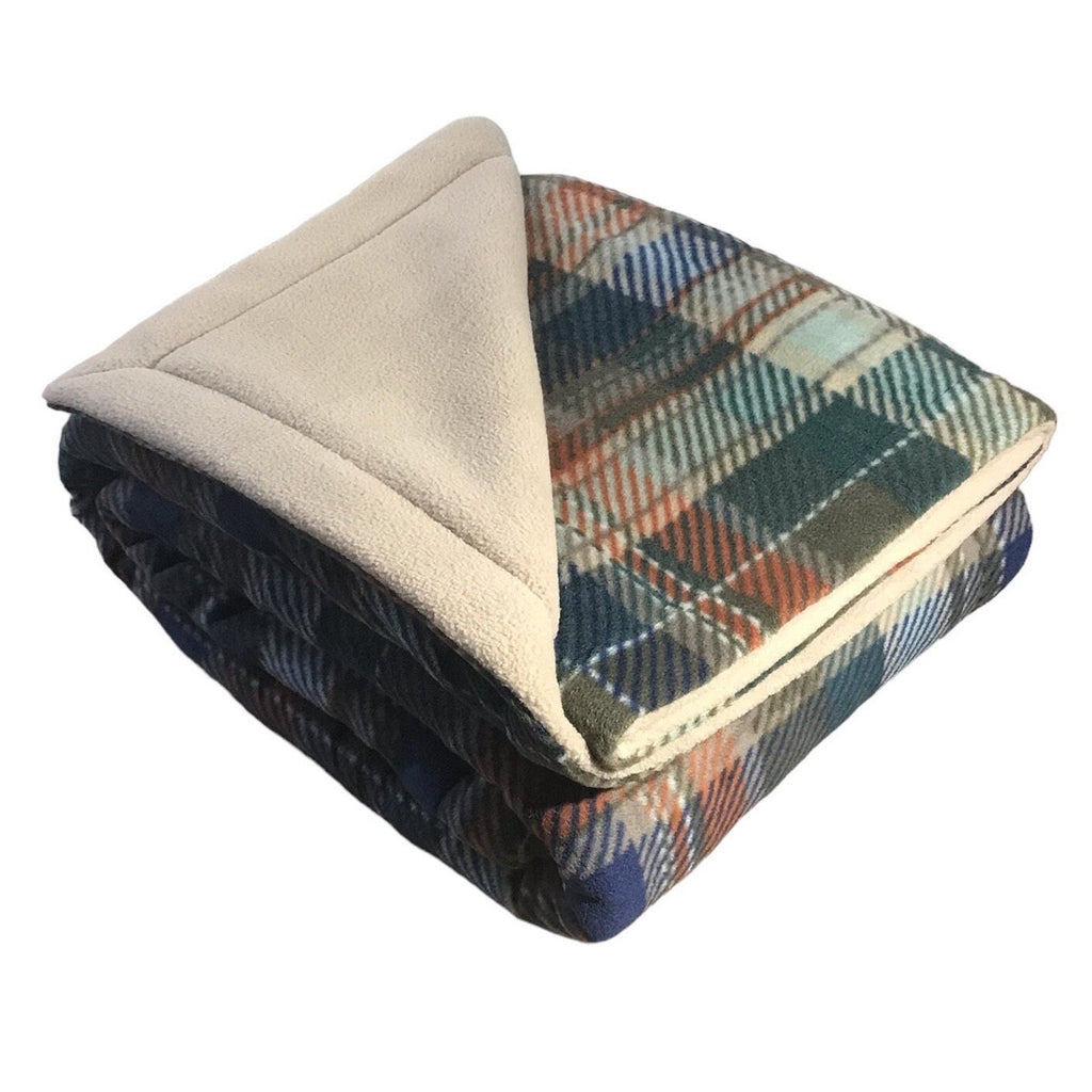 LAP BLANKET ~ Reversible Luxury Fleece Lap Blanket ~ Fall Fleece Lap Blanket ~ Plush Lap Fleece Blanket ~ Farmhouse Lap Blanket/Buckhorn