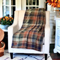 LAP BLANKET ~ Reversible Luxury Fleece Lap Blanket ~ Fall Fleece Lap Blanket ~ Plush Lap Fleece Blanket ~ Farmhouse Lap Blanket/Buckhorn