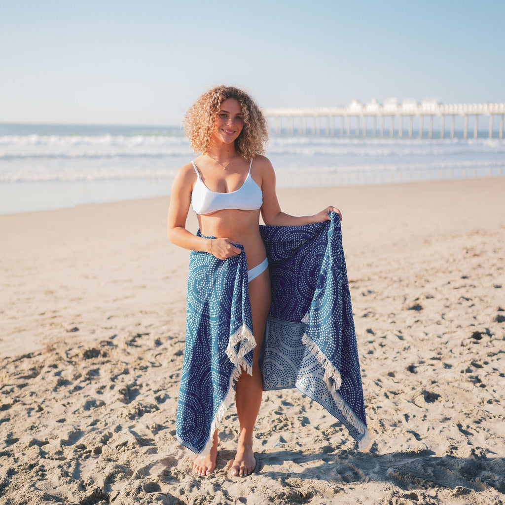 Personalized Beach Blanket Gift: Organic Cotton Turkish Towel, Housewarming Gift, Bridesmaid Gift, Travel Towel