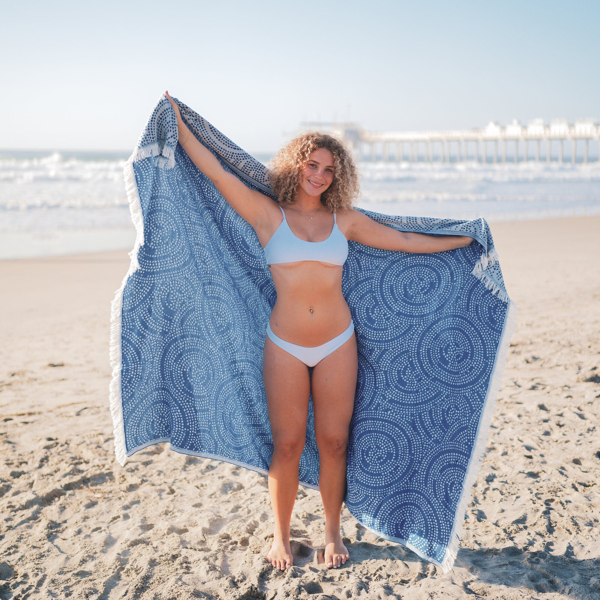 Personalized Beach Blanket Gift: Organic Cotton Turkish Towel, Housewarming Gift, Bridesmaid Gift, Travel Towel