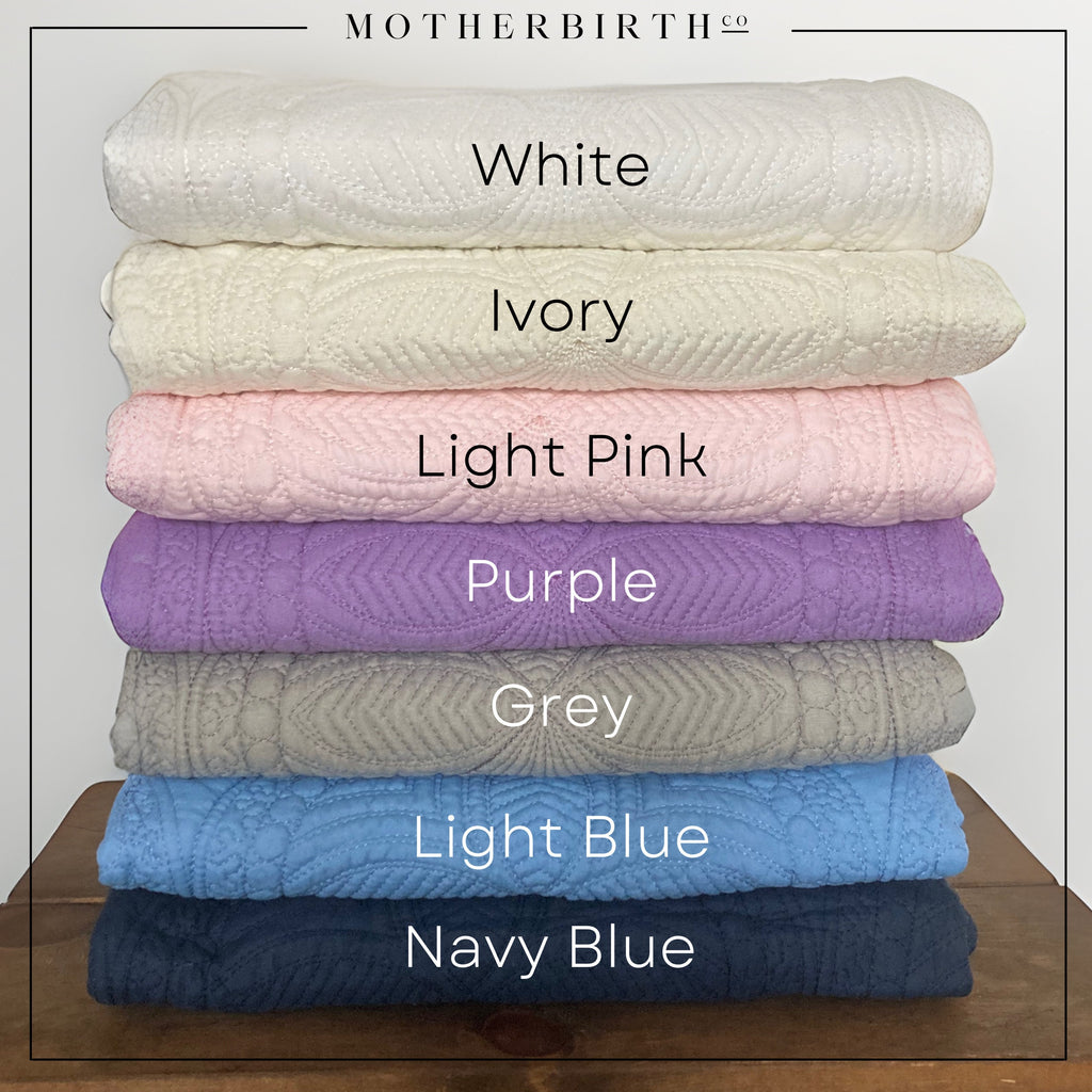 Personalized Baby Blanket with Name: Custom Embroidered Quilt for Baby Girl or Boy, Baby Shower Gift (36" by 46", 100% Cotton)