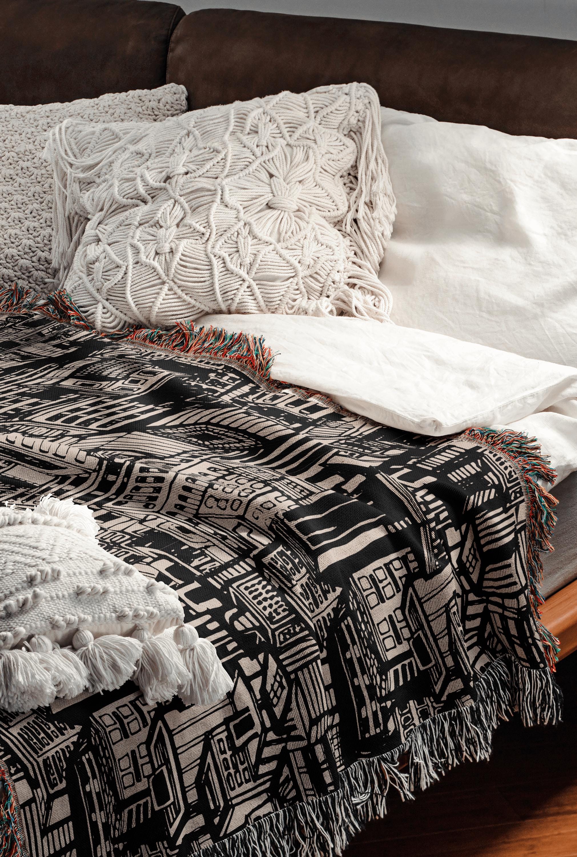 Urban Rhythm Woven Throw Blanket