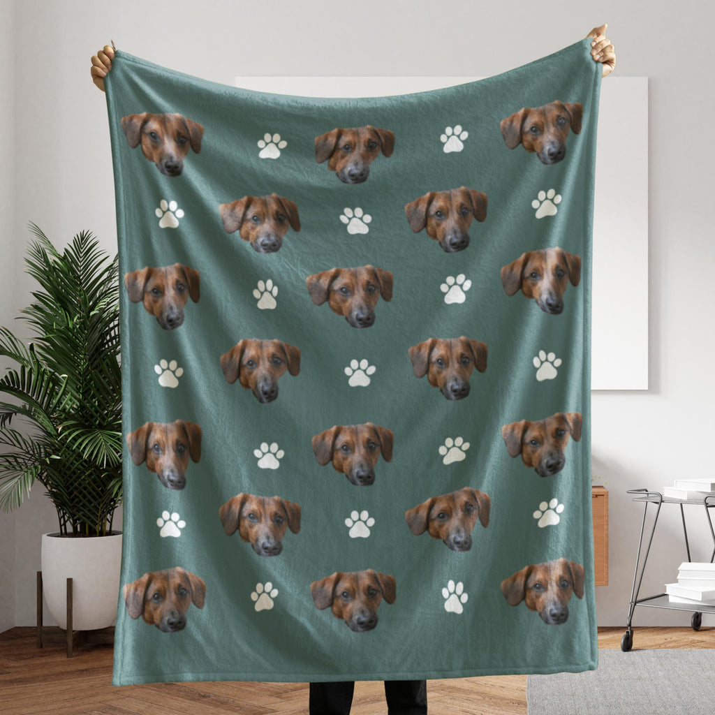 Custom Photo Face Blanket, Personalized Face Blanket, Custom Baby Photo Blanket for Grandma, Blanket with Baby Face, Gift for Grandma Throw