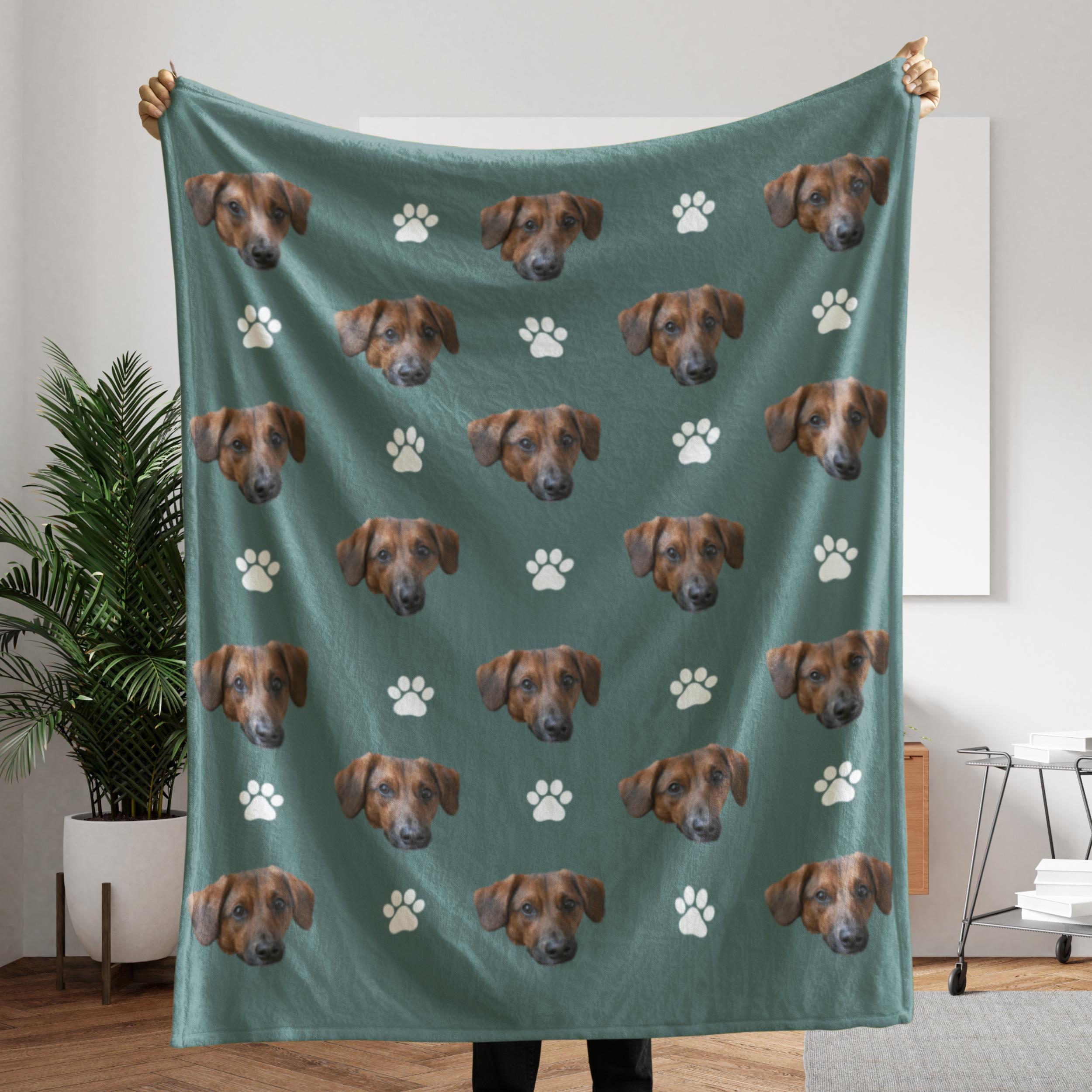 Custom Photo Face Blanket, Personalized Face Blanket, Custom Baby Photo Blanket for Grandma, Blanket with Baby Face, Gift for Grandma Throw
