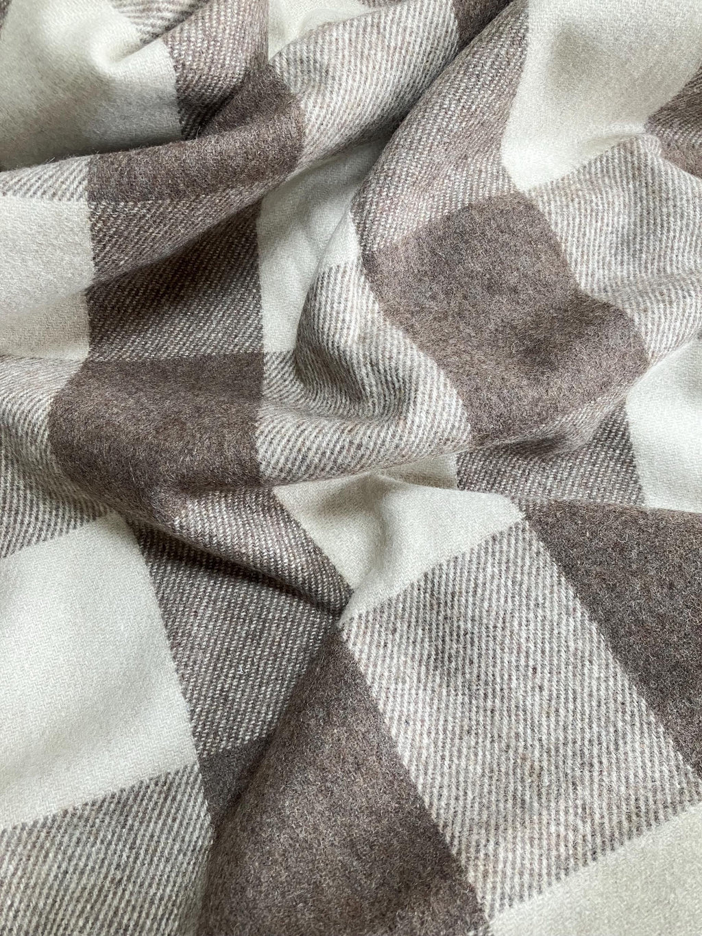 Jacob Check Recycled Wool Blanket/Throw by Florence Lilly