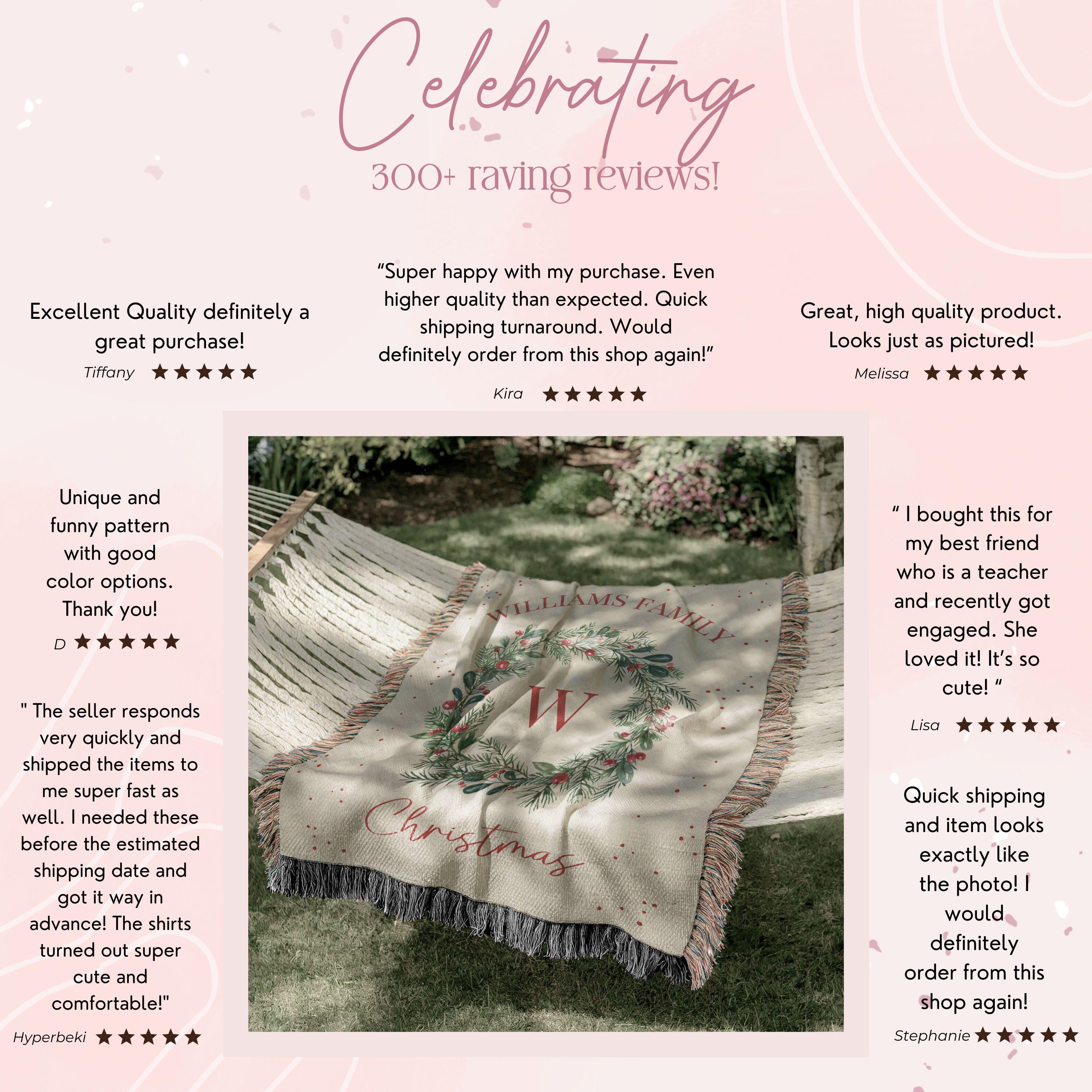 Personalized Holiday Gift Christmas Blanket Family Name Throw Blanket Holiday Decor Throw Blanket Christmas Gift For Parents Families