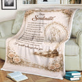 Dear Soulmate Fleece Blanket – Vintage Love Letter Quote, Cozy Romantic Keepsake, Meaningful Gift for Couples