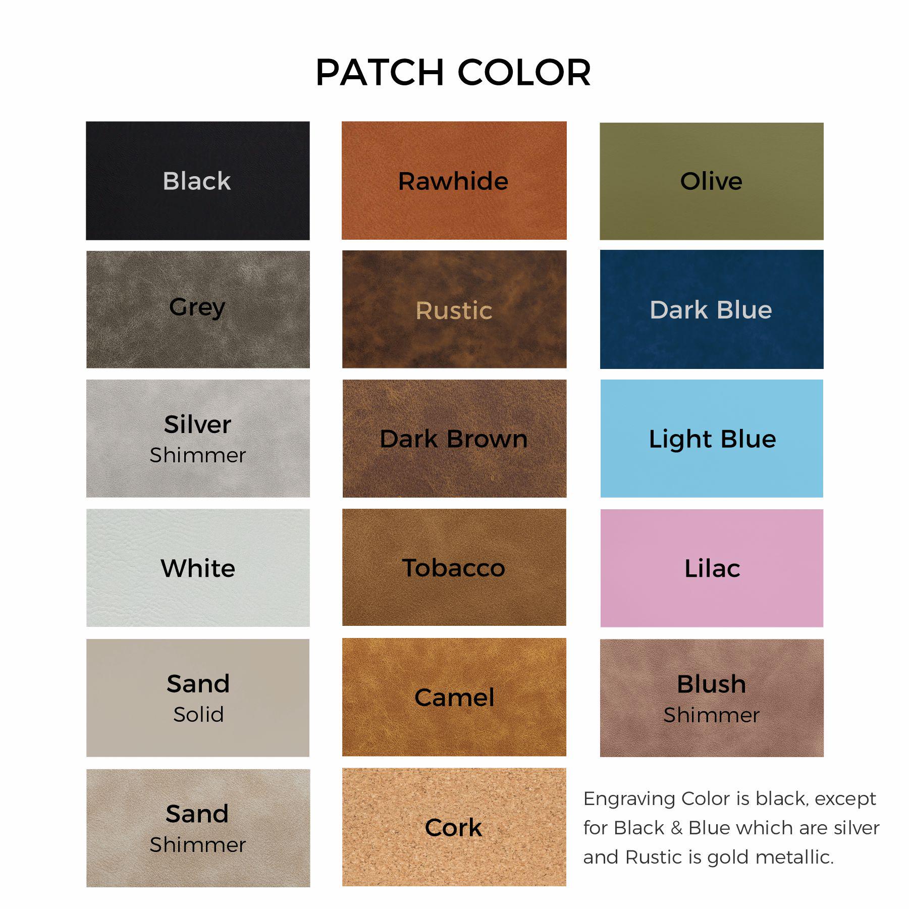 Personalized Wool Throw Blanket with Vegan Leather Patch
